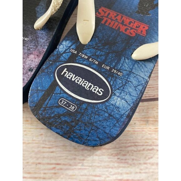 Havaianas Stranger Things Collab Unisex Flip Flops - 37-38 - Picture 8 of 11